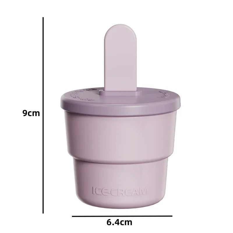 Silicone Popsicle Mold with Sticks by Axyaa - Kid-Friendly Ice Cream Maker