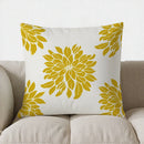 Axyaa Blue Floral Geometric Pillow Cover for Sofa, Bedroom, Car - 18 Word Limit