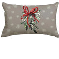 Axyaa Merry Christmas Tree Green Pillowcase - Holiday Decorative Lumbar Pillow
