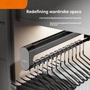Axyaa Retractable Wardrobe Pull-Out Rod Trousers Rack with Top-Mounted Damping