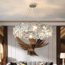 Axyaa Luxury Crystal Chandelier LED Pendant Lamp Home Decor Lighting