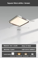 Axyaa Modern LED Ceiling Lamp, Acrylic Round Chandelier, Bedroom Living Room Study Lighting