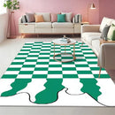 Axyaa Soft Crystal Fleece Area Rug | Elegant Anti-Slip Living Room Carpet