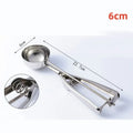 Axyaa Stainless Steel Ice Cream Spoon with Spring Handle and Watermelon Ball Spoon