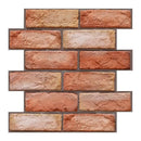 Axyaa 3D Faux Brick Peel and Stick Wall Panel Tile Sticker Self-adhesive 30cm X 30cm