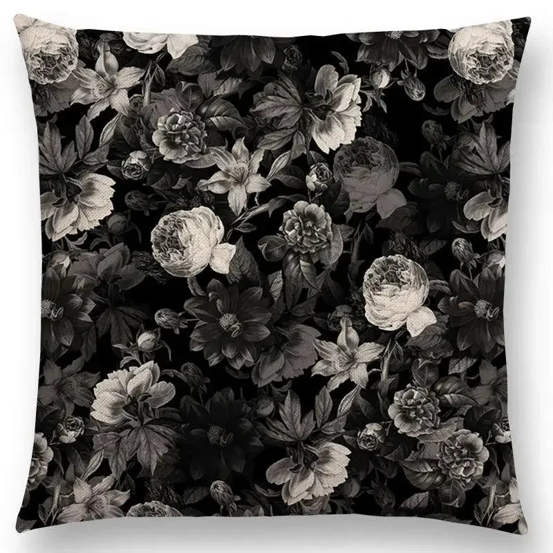 Axyaa Botanical Garden Floral Leaves Print Pillow Case Cover