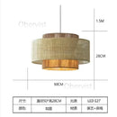 Axyaa Handmade Hemp Rope Chandelier, Vintage LED Pendant Lights for Dining Room