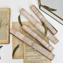 Axya Vintage English Newspaper Scroll, Yellow Book, Living Room Study Decor - Photography Props