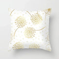 Axyaa Gold Leaf Polyester Cushion Cover - Decorative Sofa Pillow Cover
