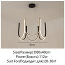 Axyaa Nordic LED Gold Chandelier for Luxury Home Decor Lighting