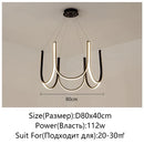 Axyaa Nordic Gold Chandelier LED Hanging Lights Luxury Home Decoration Lighting