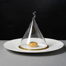 Axya Western Steak Ceramic Dinner Plate Set with Glass Cover