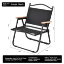 Axyaa Portable Beach Chair: Foldable Carbon Steel Outdoor Camping Stool