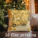 Axyaa Christmas Pattern Cushion Cover for Sofa Bedroom Car, Decorative and Festive
