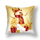 Axyaa Festive Christmas Pillow Case for Sofa Decor Merry Xmas Cushion Cover