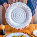 Axyaa Rock Pattern Ceramic Steak Plate Western Food Dish