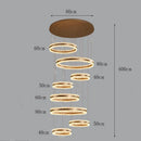 Axyaa Modern LED Chandelier Pendant Ceiling Light for Indoor Dining Room