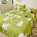 Axyaa Summer Quilts: Princess Style Floral Cartoon Bedspread, Washable Single Queen Comforter