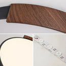 Axyaa LED Walnut Wood Color Ceiling Lamp for Children's Room and Living Room