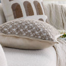 Axyaa Jacquard Cushion Cover - Creamy Style Home Decor for Sofa Living Room