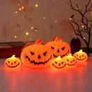 Axyaa LED Ghost Face Pumpkin Lantern for Festive Atmosphere GlowNotificationCenter