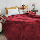 Axyaa Cozy Fleece Blanket Throw - Super Soft Microfiber Luxury Bed Blanket