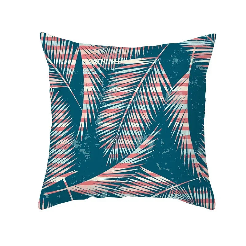 Axyaa Tropical Plant Pillowcase 45*45cm Decor for Home Office Car