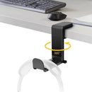 Table Gaming Headphone Holder Arm Clamp Hook Storage by Axyaa