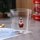 Axyaa Christmas Tree Glass Cup: Festive 3D Tree Mug for Coffee, Wine, Juice, or Milk