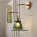Axyaa Clear Glass LED Wall Light Fixture | Modern Nordic Wire Adjustable Wall Lamps