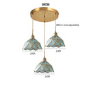 Axyaa Nordic Copper Pendant Light Clear Glass Vintage American Style Lamp