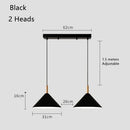 Axyaa Modern Art Iron Wood Pendant Lamp for Bedroom and Dining Room