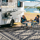 Axyaa Waterproof Outdoor Straw Rug | Machine Washable Patio Carpet