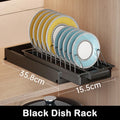 Axyaa Pull Out Dish Rack with Drainboard & Drawer Storage Mesh Basket