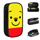 Axyaa Pooh Pencil Case: Large Storage Box for School Supplies
