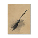 Axyaa Autumn Witch Jack-O-Lantern Canvas Prints for Modern Halloween Home Decor