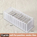 Axyaa Clothing Organizer Box for Underwear Socks Bras Pants Scarves Ties Jeans & more
