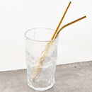 Axyaa Stainless Steel Reusable Drinking Straw Set - Eco-Friendly Bar Accessory