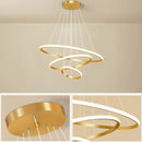 Axyaa Three-ring Three-color Ceiling Chandelier