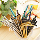 Axyaa Stainless Steel Drinking Straws Set 7Pcs with Brush Cocktail Bar for Glasses
