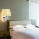 Axyaa LED Wall Light: Nordic Fabric Decorative Light with Rotary Switch, Minimalist Design
