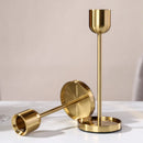 Axya Gold Iron Candle Cup Set for Romantic Home Decor & Events