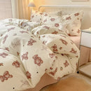 Axyaa Queen Bedding Set - Reactive Printed Polyester Duvet Cover, Bed Sheet & Pillowcase