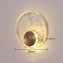 Axyaa Crystal Round Wall Lamp for Bedroom and Living Room Lighting