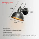 Axyaa Iron Outdoor Wall Lamp Rustic Industrial Style for Home Decor & Lighting
