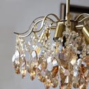 Axyaa French Crystal Chandelier Ceiling Pendant Lustre - Elegant Hanging Light Fixture