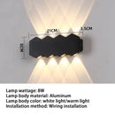 Axyaa Nordic Aluminum LED Wall Lamp IP55 Waterproof Outdoor Lighting