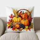 Autumn Maple Leaves Decorative Pillow Cover by Axyaa for Sofa, Bedroom, Car