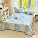 Axyaa Floral Flannel Fleece Blanket - Soft All Season Throw for Bed Sofa