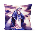 Retro Oil Painting Christmas Pillowcase - Axyaa Nativity Cushions Case Jesus Christ Print Throw Pillows Case